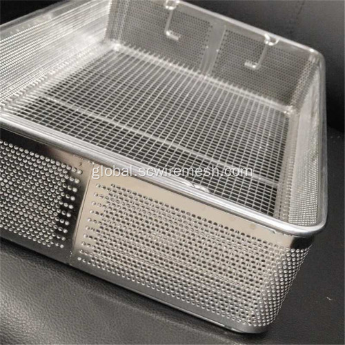 Stainless Steel Basket Medical Perforated Metal Plate Basket Factory